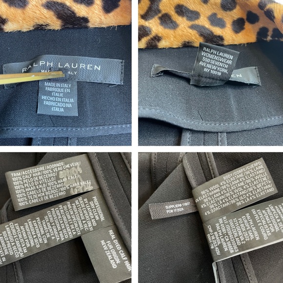 Ralph Lauren Black Label Calf Hair Leopard Print Nathaniel Jacket Wool Blazer 6 - Picture 10 of 16